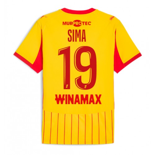 RC Lens Abdallah Sima #19 Prima Maglia 2025-26 Manica Corta